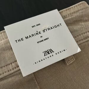 NWT Zara Marine Straight Denim